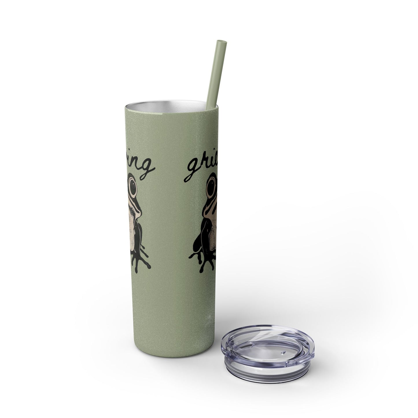 Grieving Frog Skinny Matte Tumbler, 20 oz