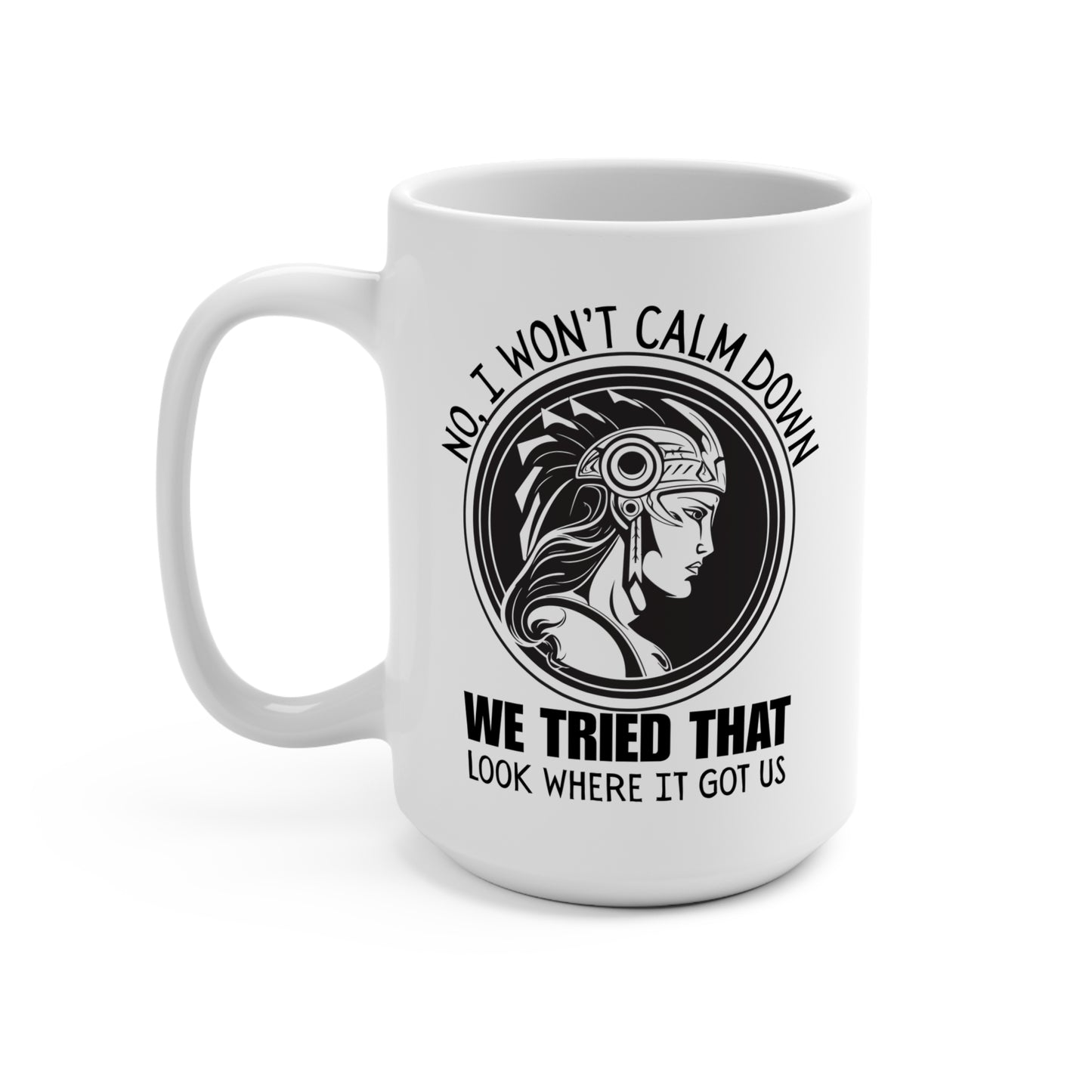 Athena Goddess of War Feminist Political Mug