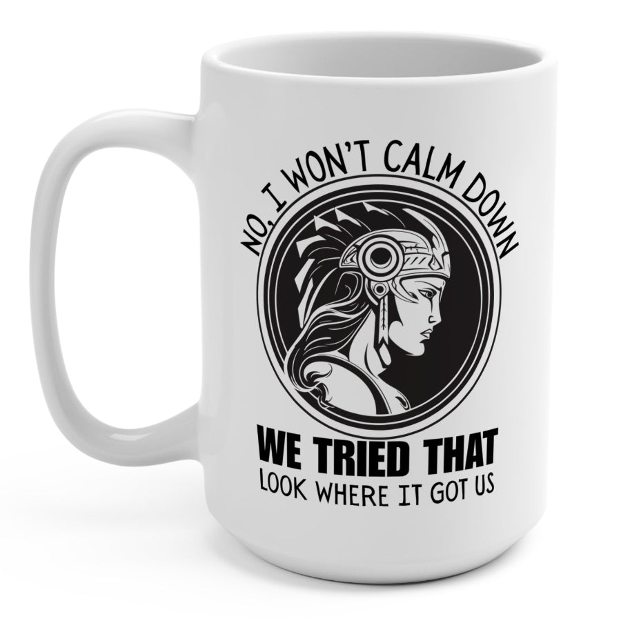 Athena Goddess of War Feminist Political Mug