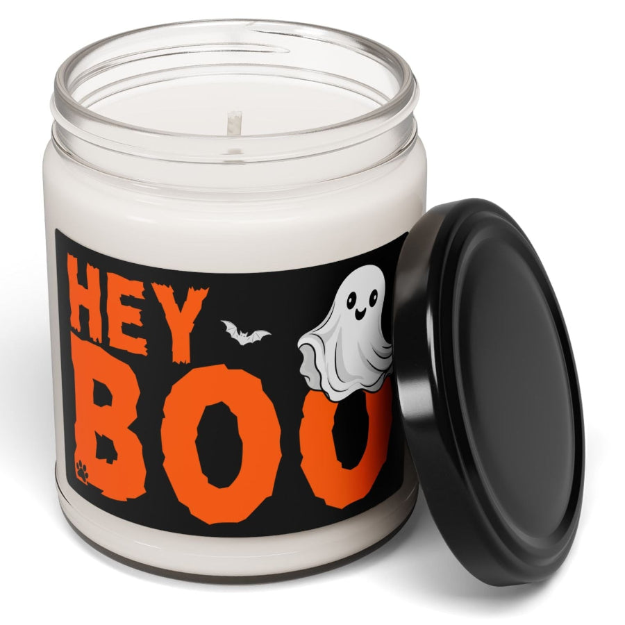 Hey Boo Halloween Spooky Ghost 9 oz Scented Soy Candle