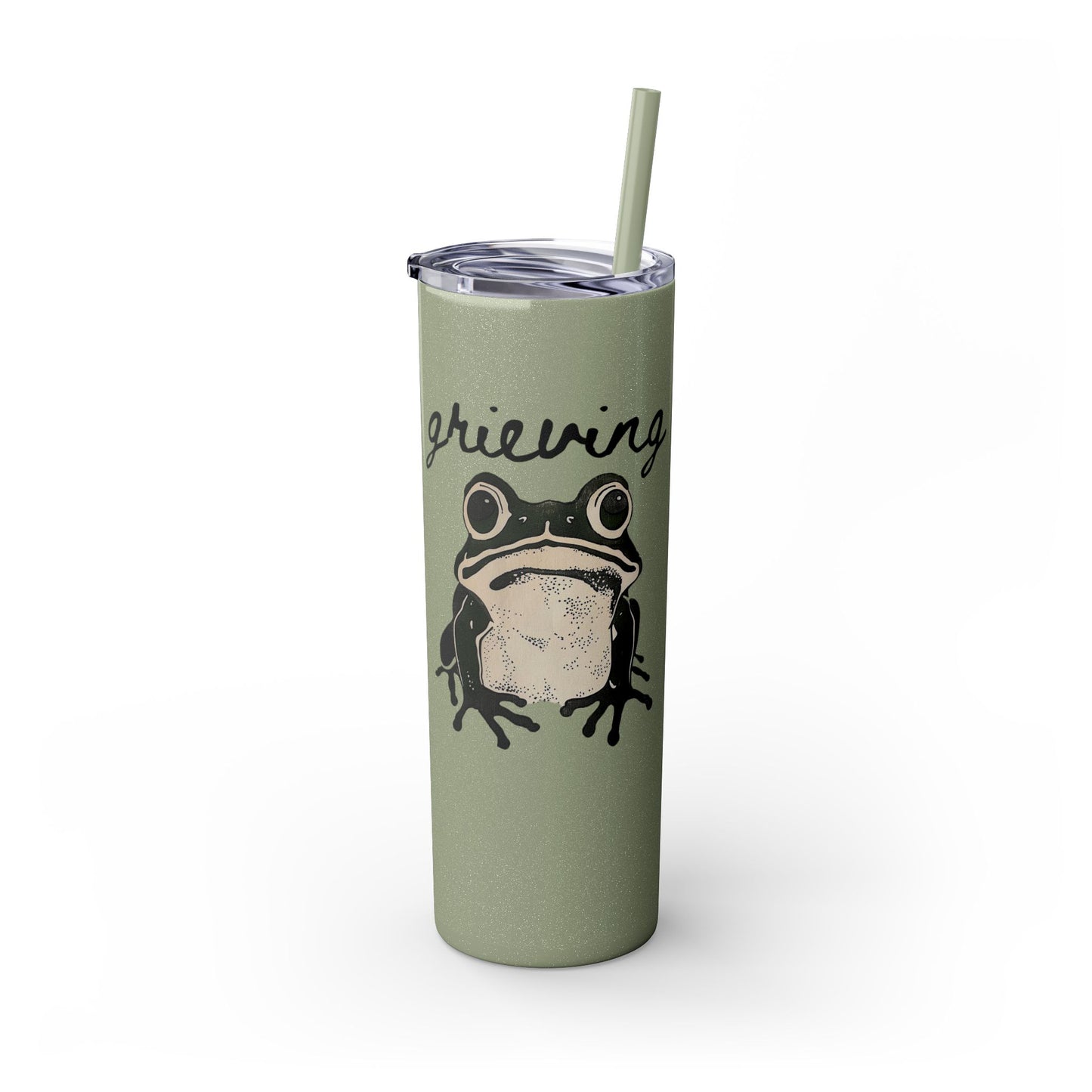 Grieving Frog Skinny Matte Tumbler, 20 oz