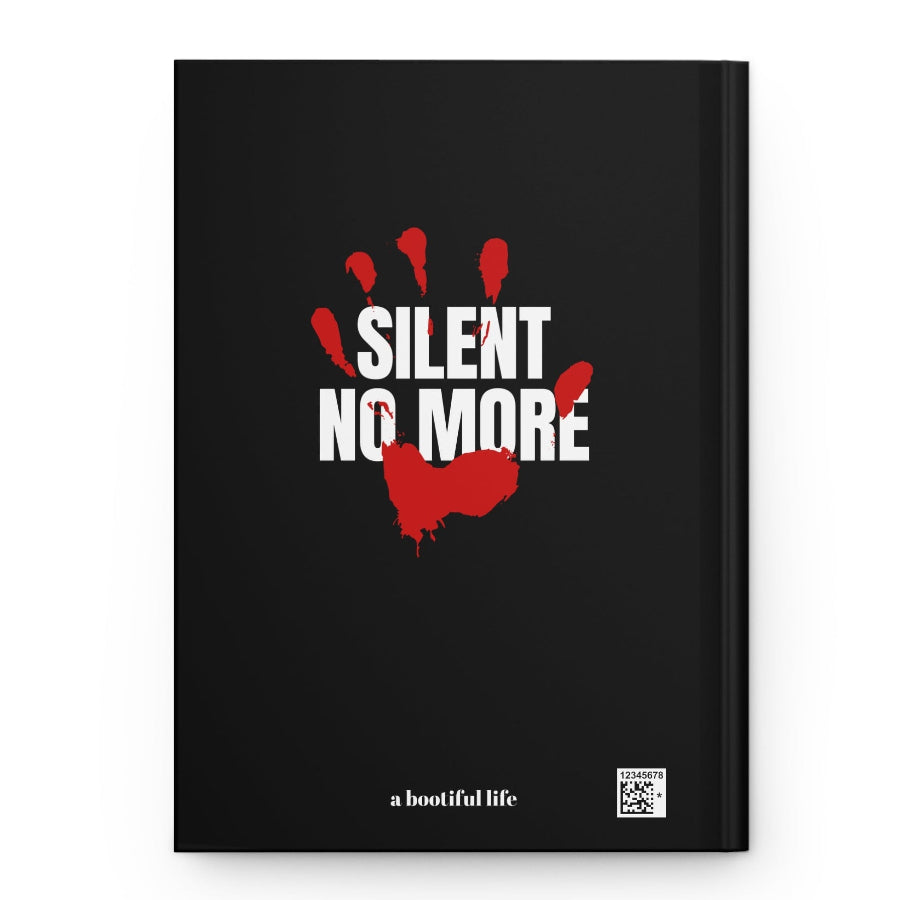 Feminist Journal, SA Awareness Hardcover Notebook, Red Handprint Abuse Awareness Diary