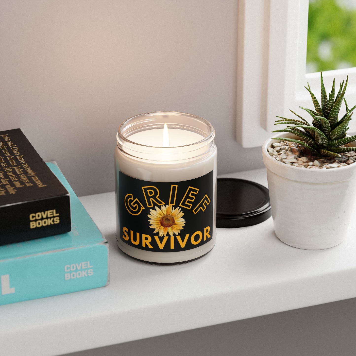 Sunflower Grief Survivor 9 oz Scented Soy Candle