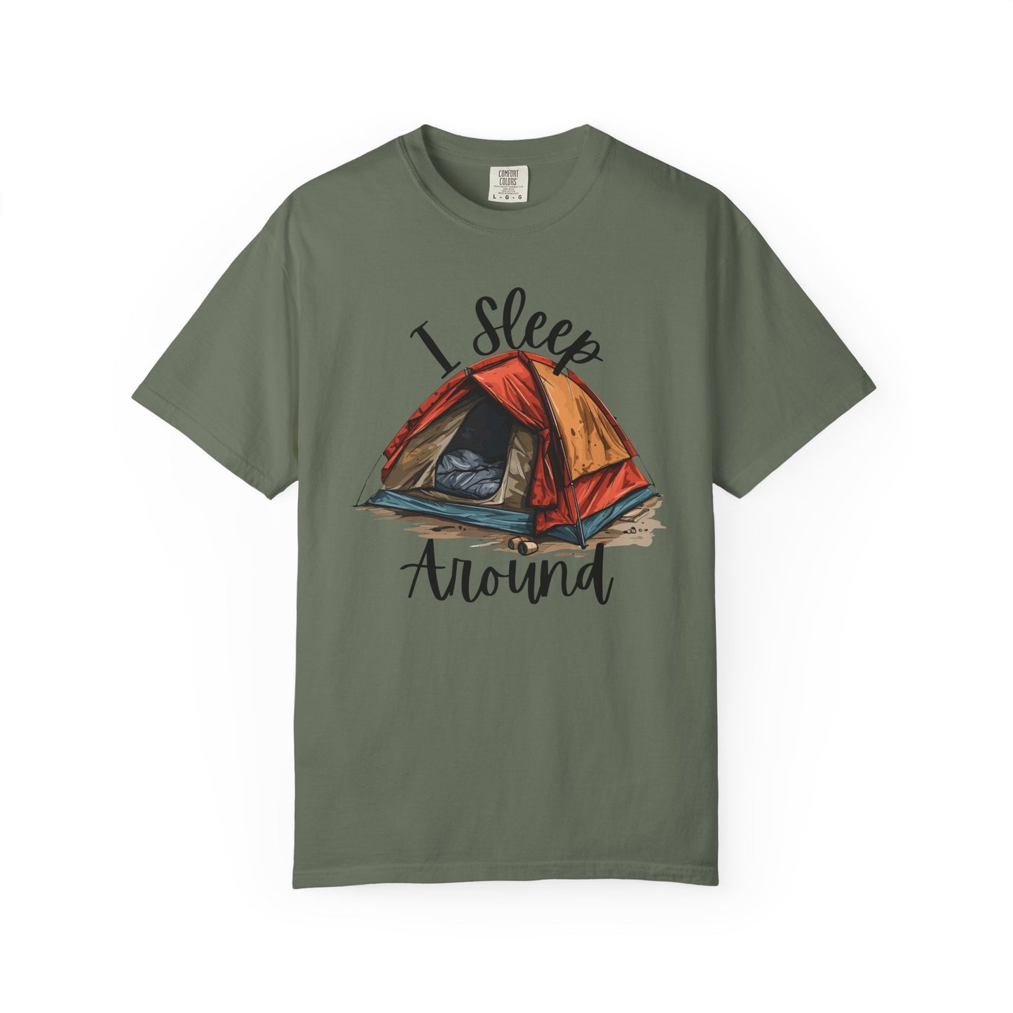 I Sleep Around Funny Camping T-Shirt