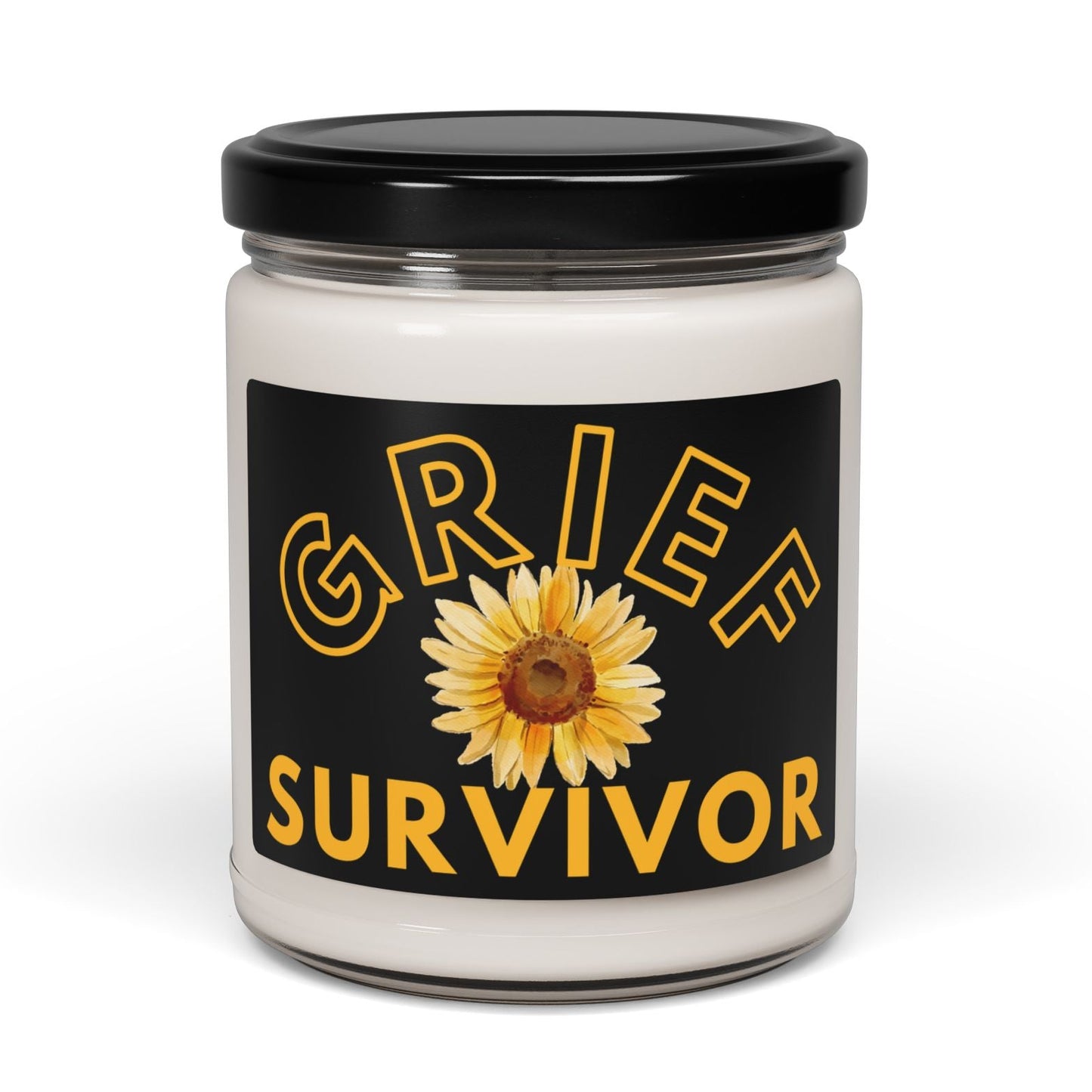 Sunflower Grief Survivor 9 oz Scented Soy Candle