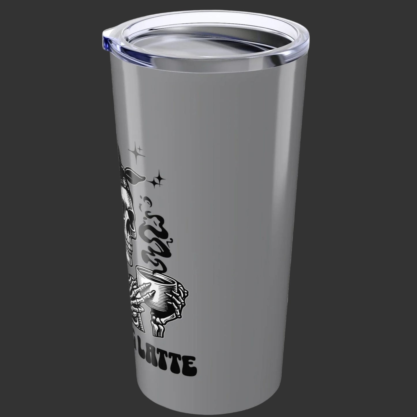 Mourning Latte Skeleton Tumbler 20 oz