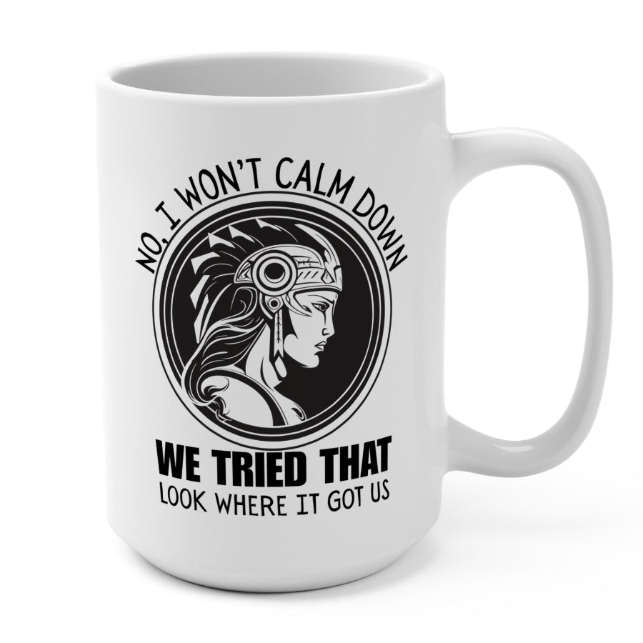 Athena Goddess of War Feminist Political Mug