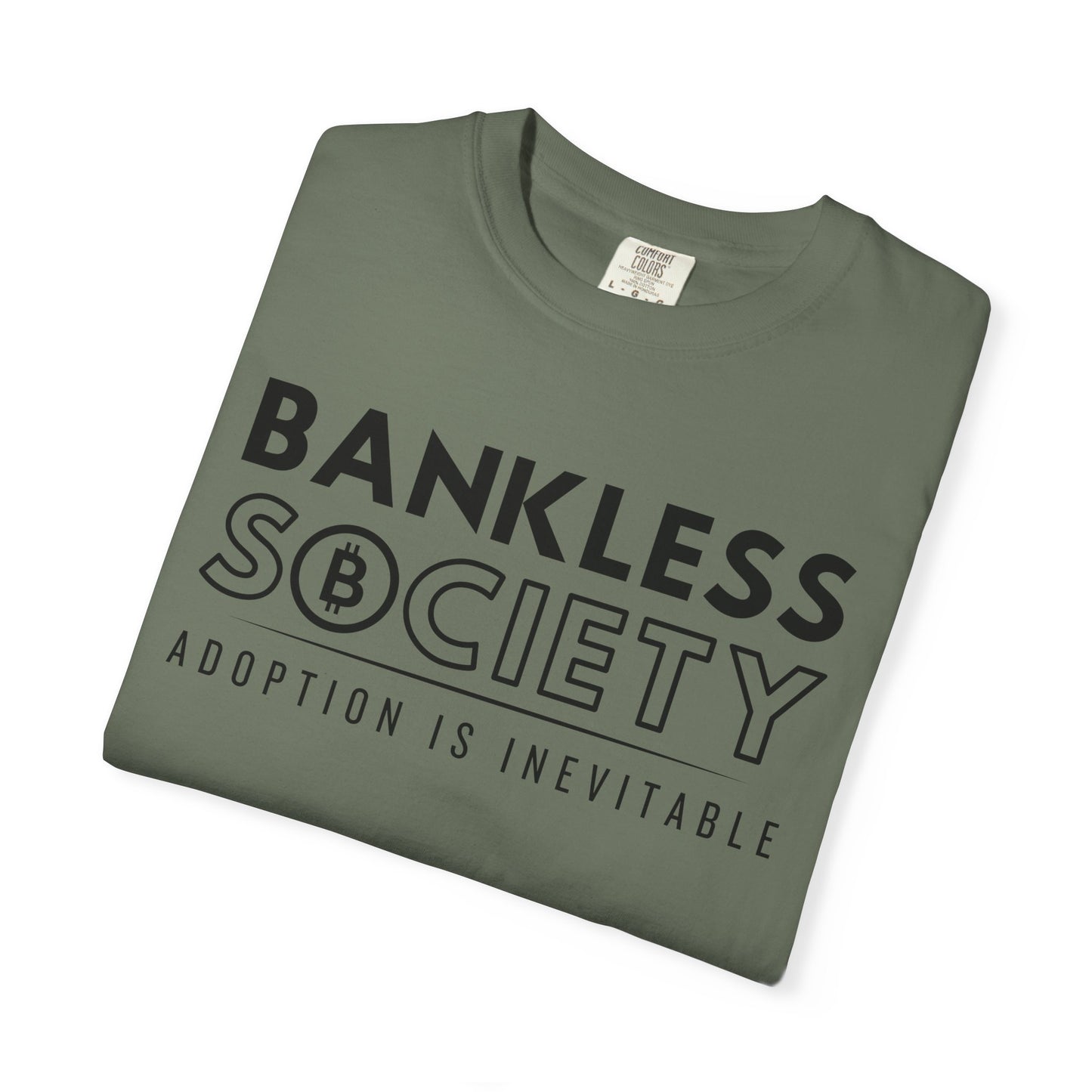 Bankless Society Adoption is Inevitable Block Comfort Colors T-Shirt