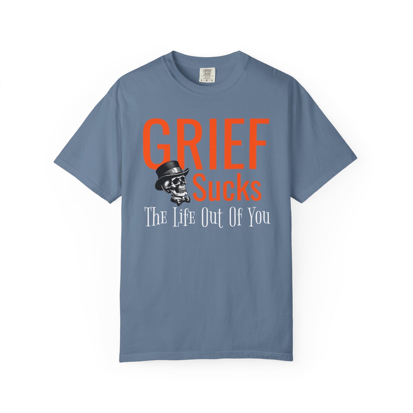 Grief Sucks Skull and Top Hat T-Shirt