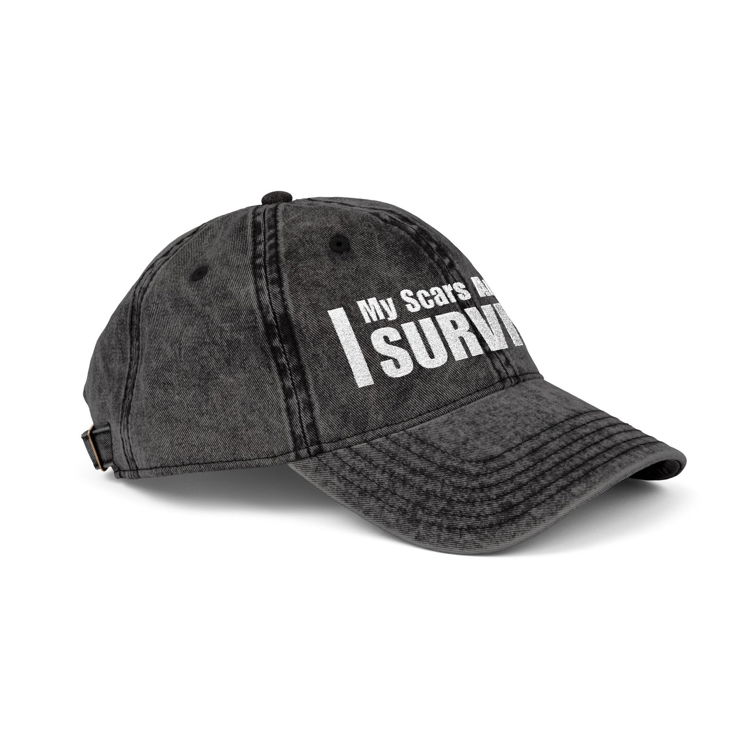 My Scars Are Proof I Survived Custom Survivor Vintage Embroidered Baseball Cap