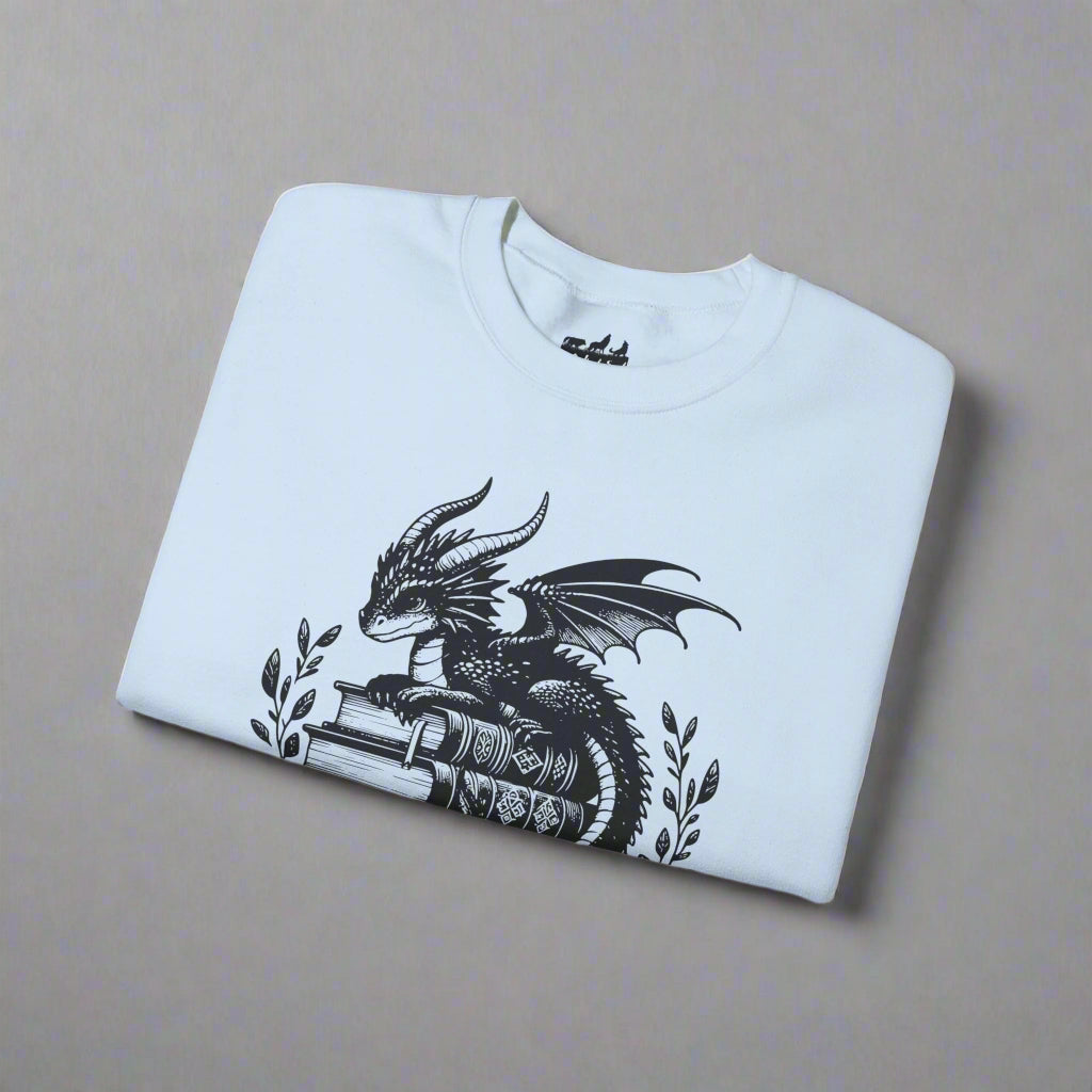 Dragon Graphic Read Books Be Weird - Gildan Sweatshirt
