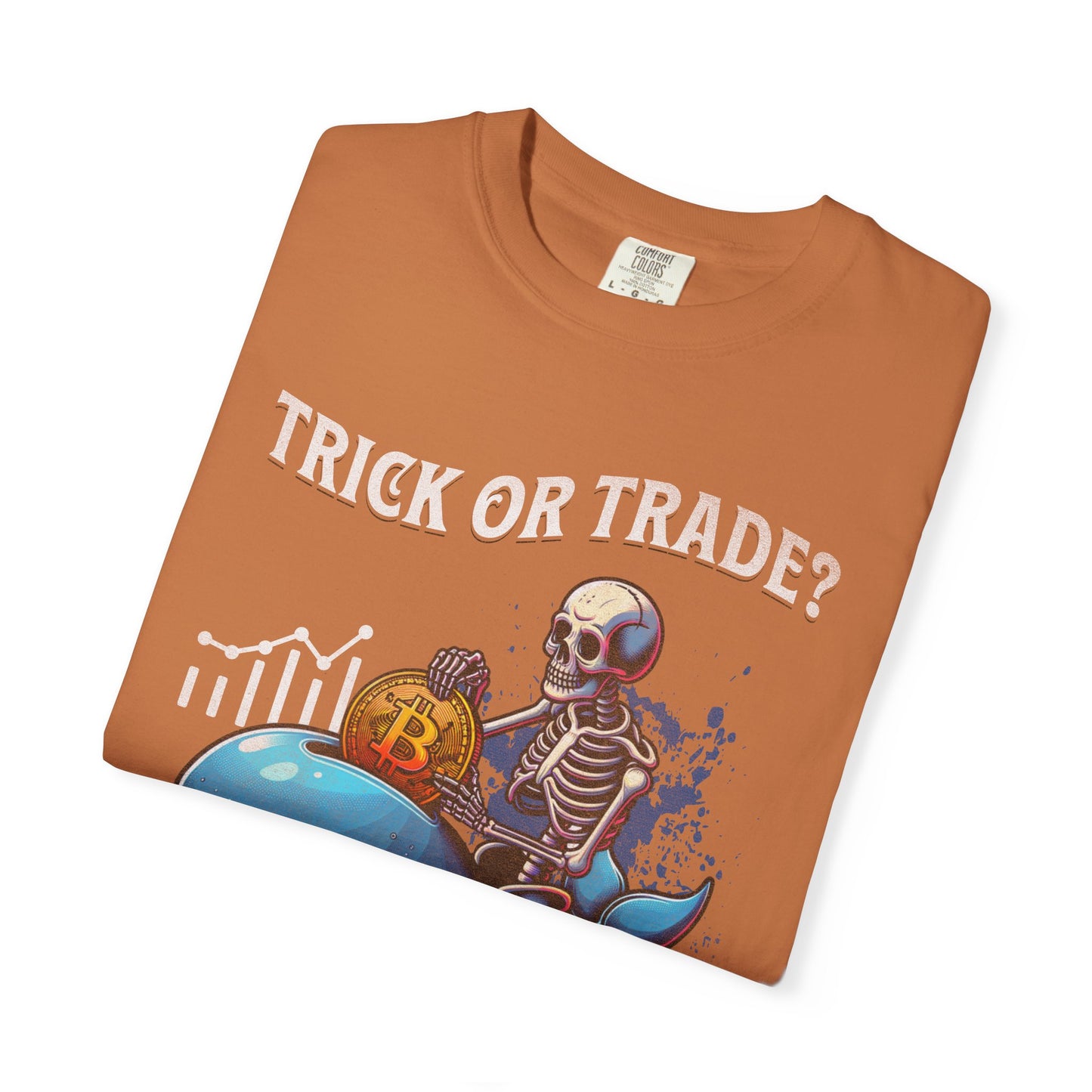 Trick or Trade Halloween Crypto Whale T-shirt