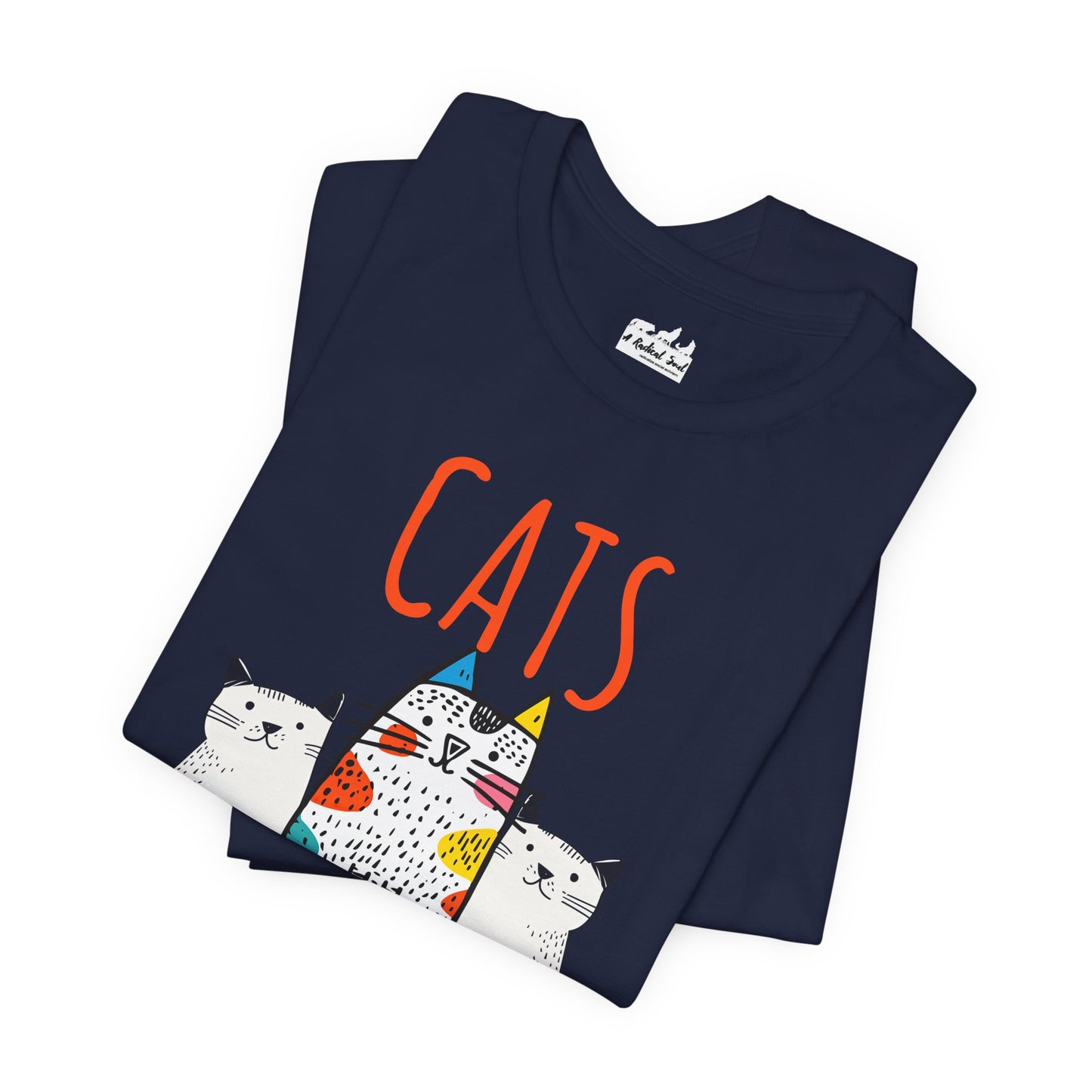 Cats, Because People Are Exhausting Short Sleeve Tee
