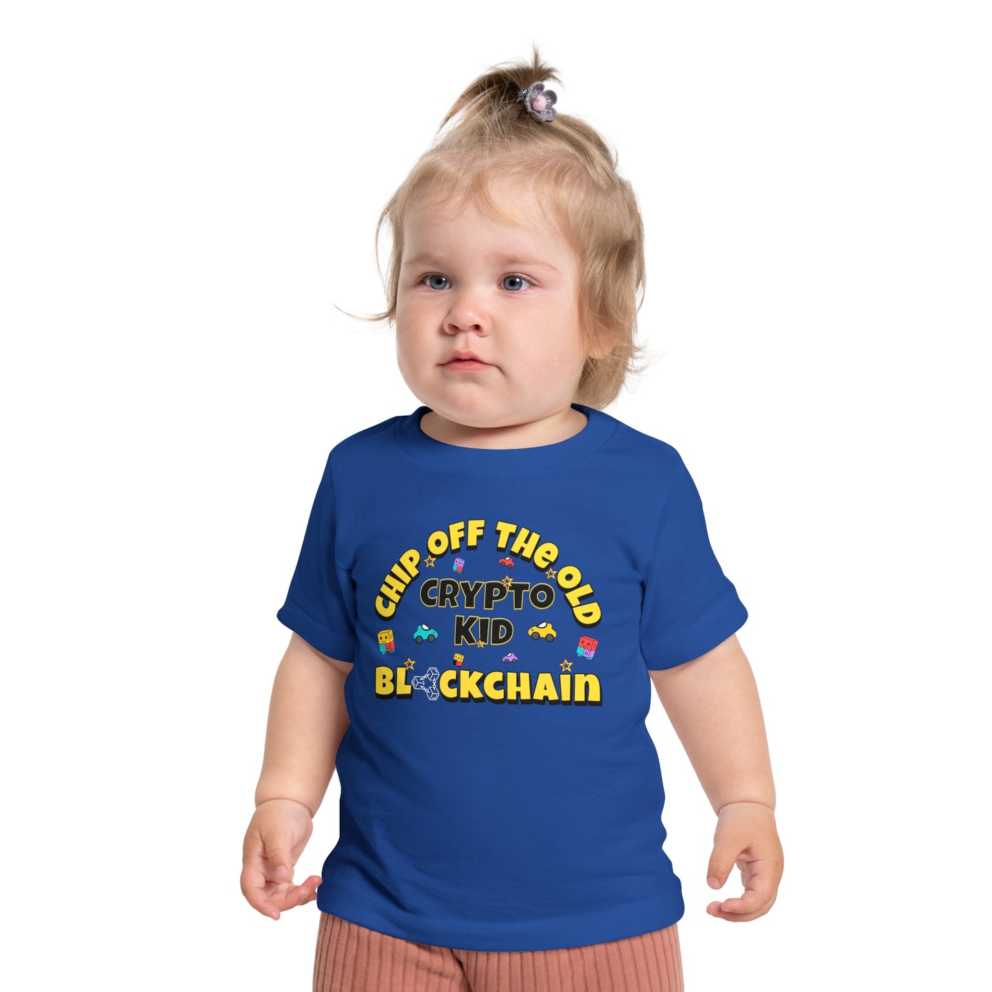 Chip Off The Old Blockchain Crypto Kid Baby T-Shirt
