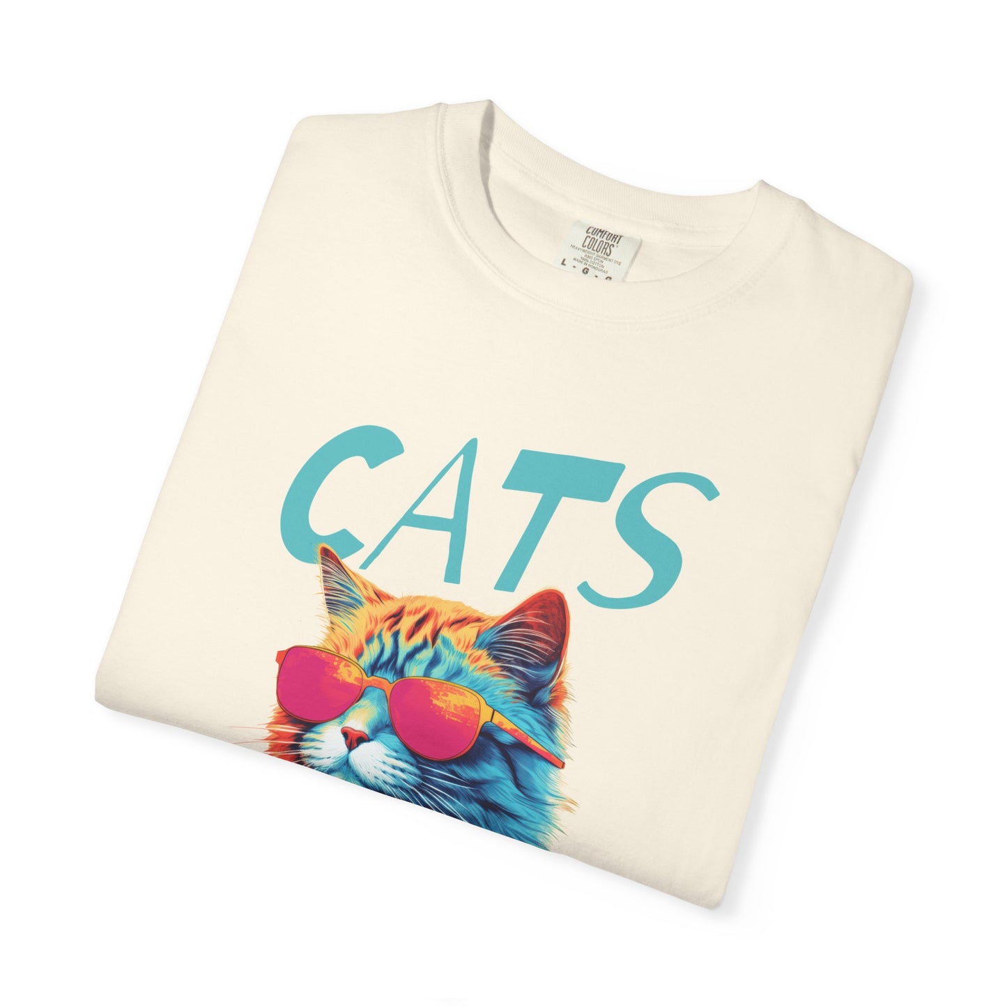 Cats Nine Lives Zero Tolerance Colorful T-Shirt