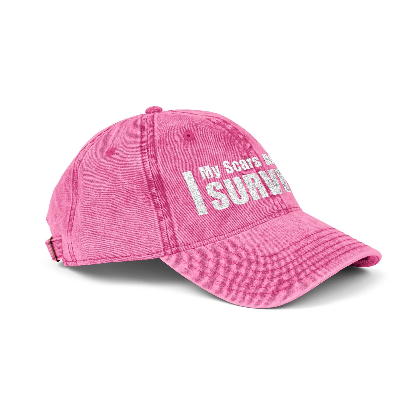 My Scars Are Proof I Survived Custom Survivor Vintage Embroidered Baseball Cap