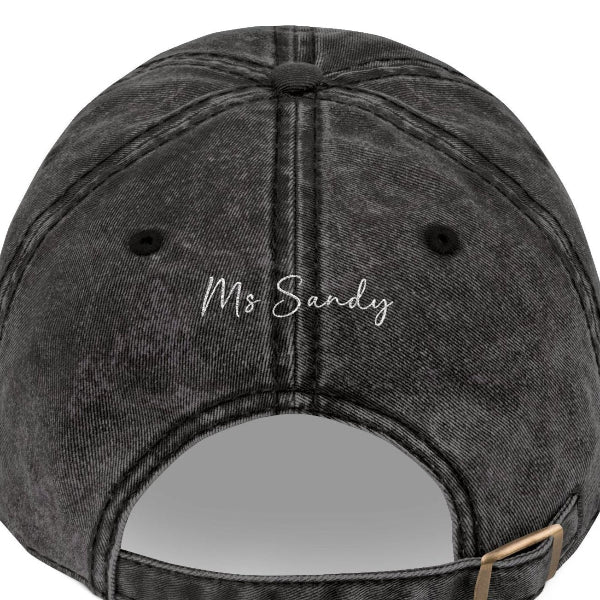 Personalized Teacher Embroidered Vintage Baseball Cap