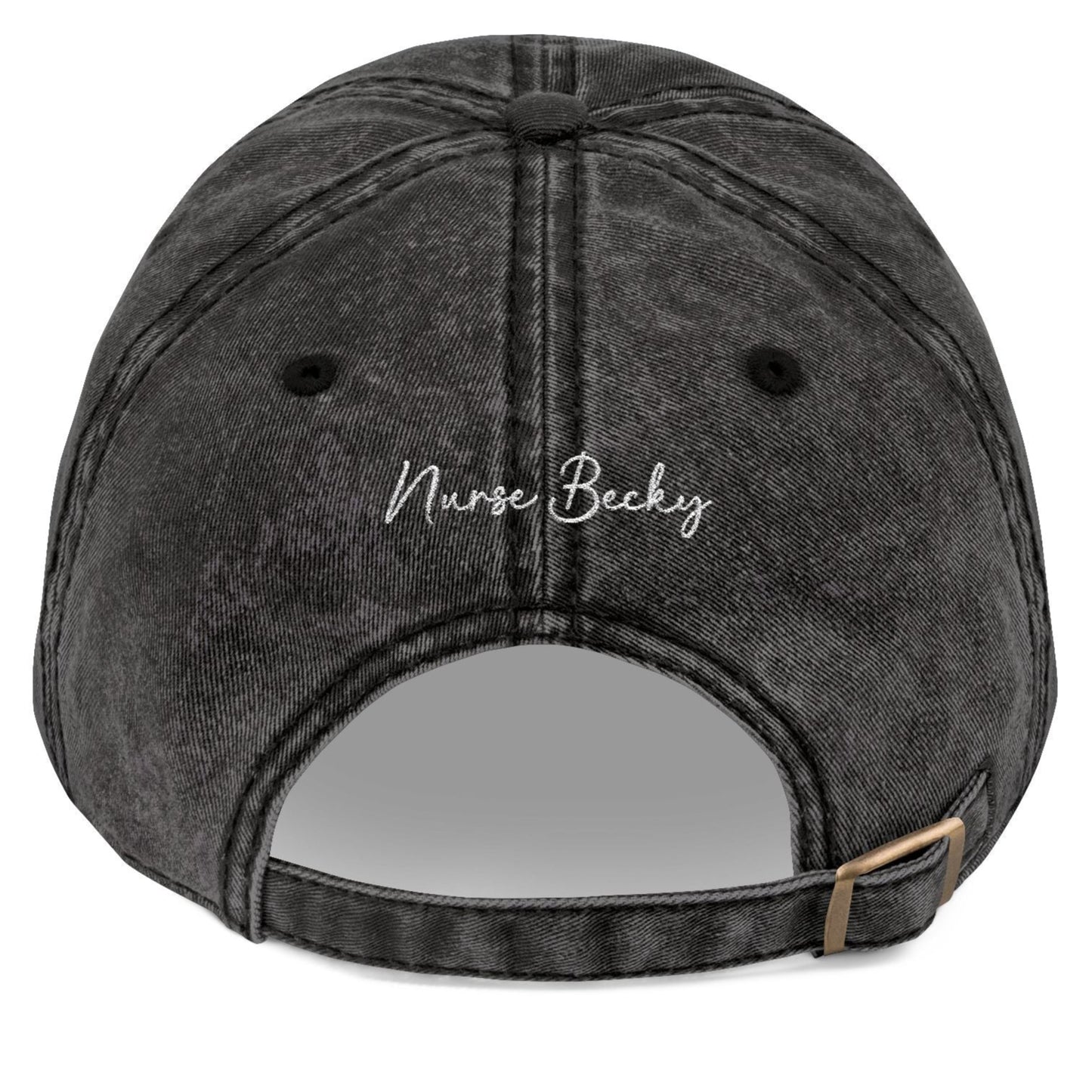 Customizable Embroidered Vintage Baseball Cap For Nurses