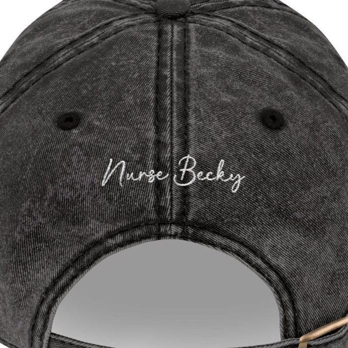 Nurse Gift Customizable Embroidered Vintage Baseball Cap