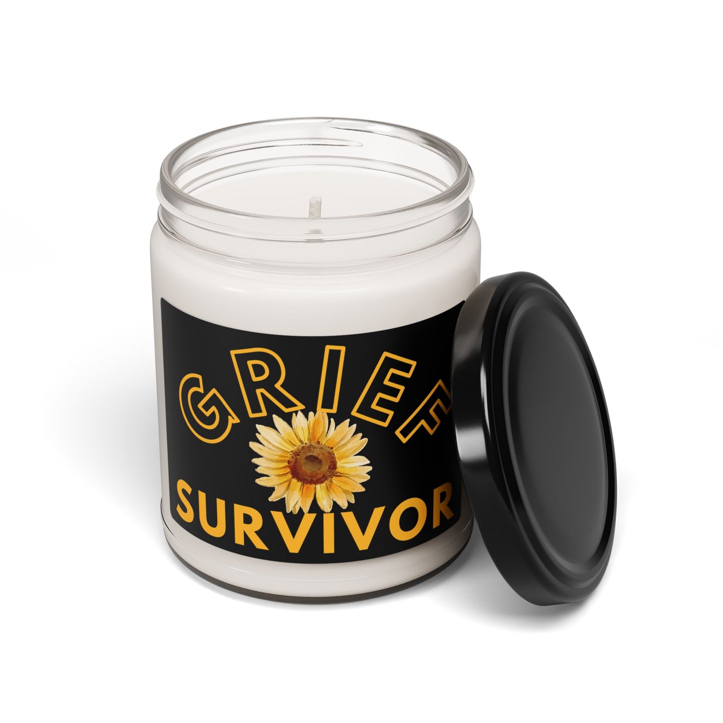 Sunflower Grief Survivor 9 oz Scented Soy Candle
