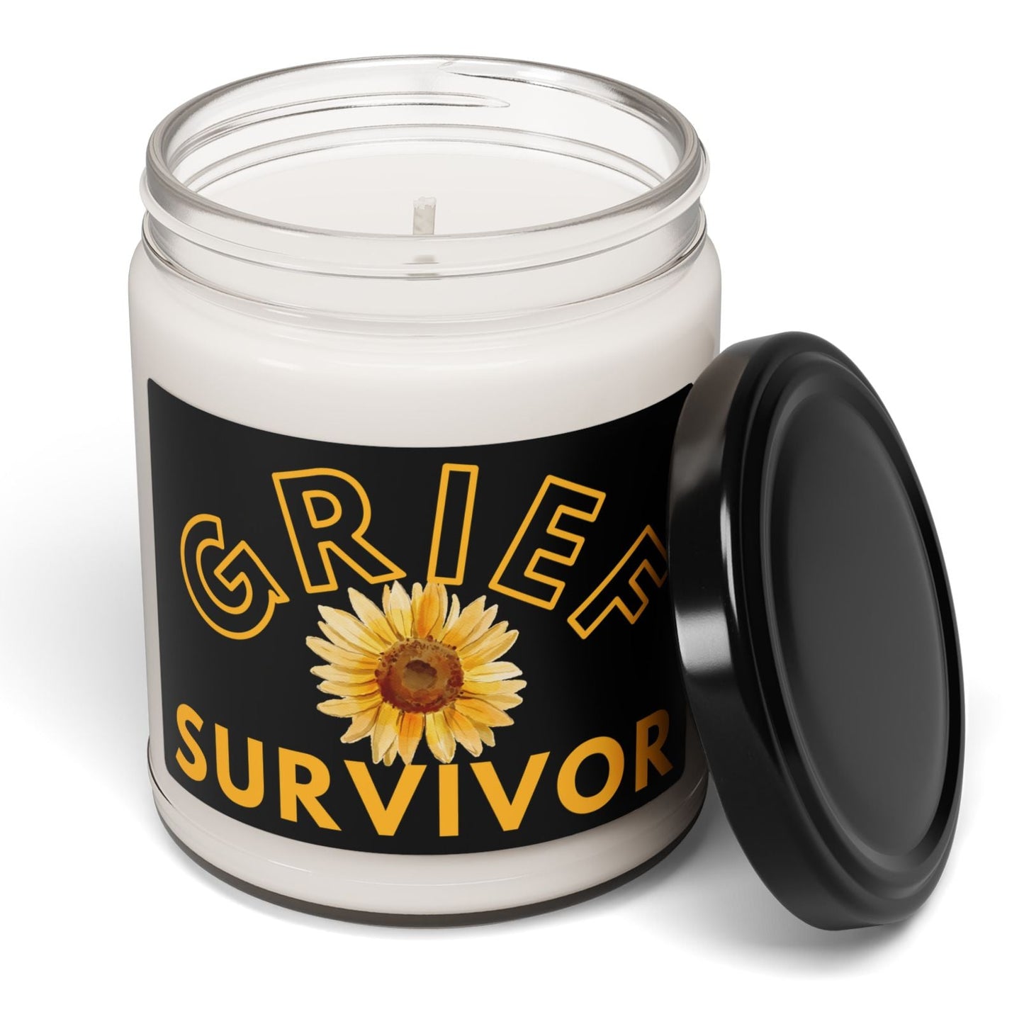 Sunflower Grief Survivor 9 oz Scented Soy Candle