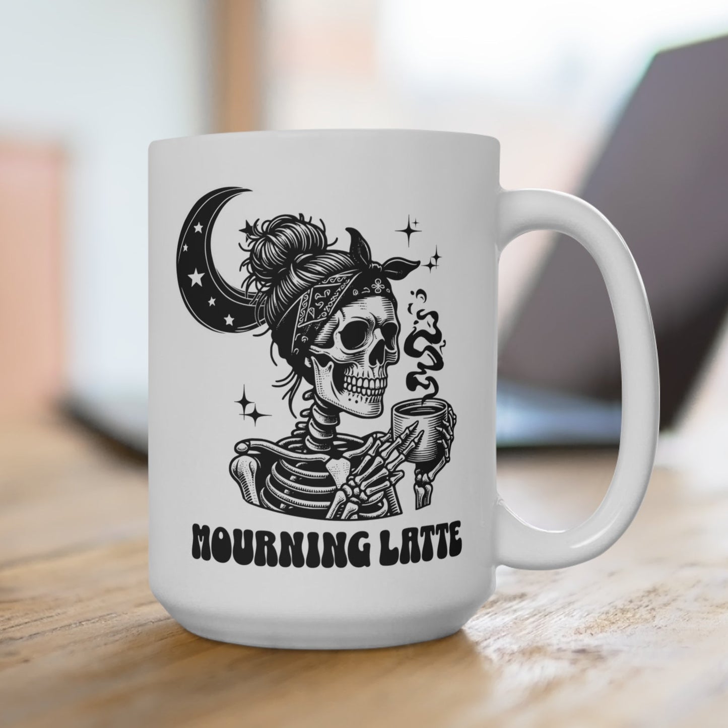 Mourning Latte Grief 15 oz Coffee Mug