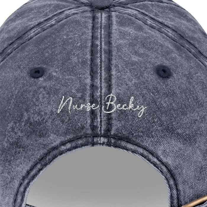 Nurse Gift Customizable Embroidered Vintage Baseball Cap
