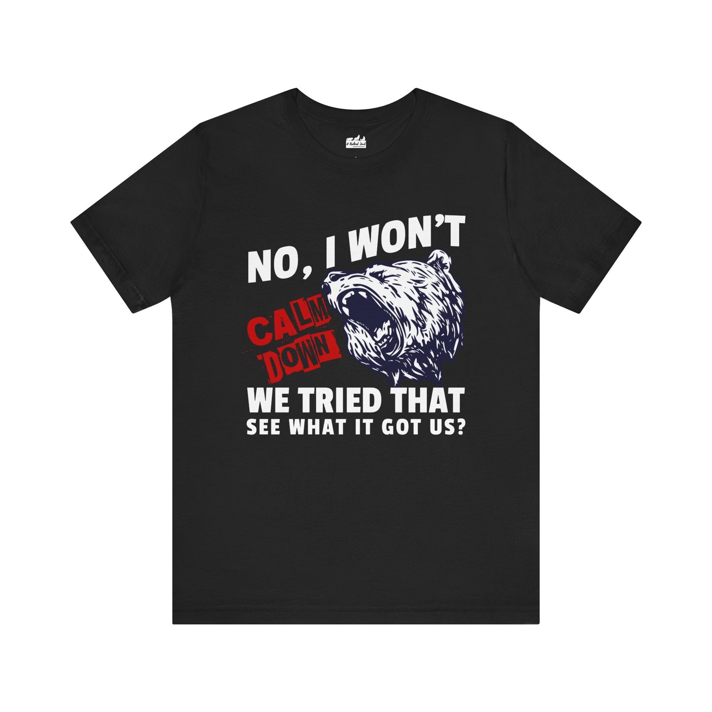 Political Activist Bear Graphic Tee