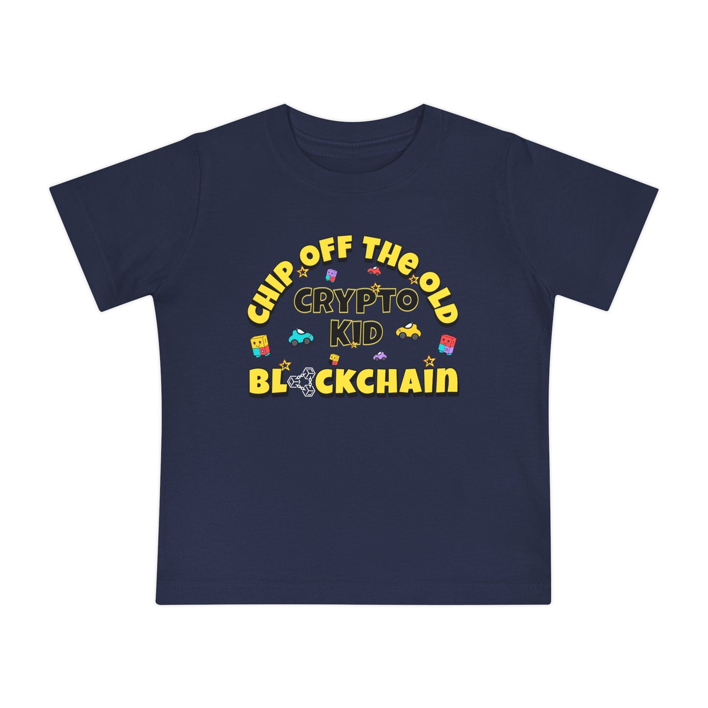 Chip Off The Old Blockchain Crypto Kid Baby T-Shirt