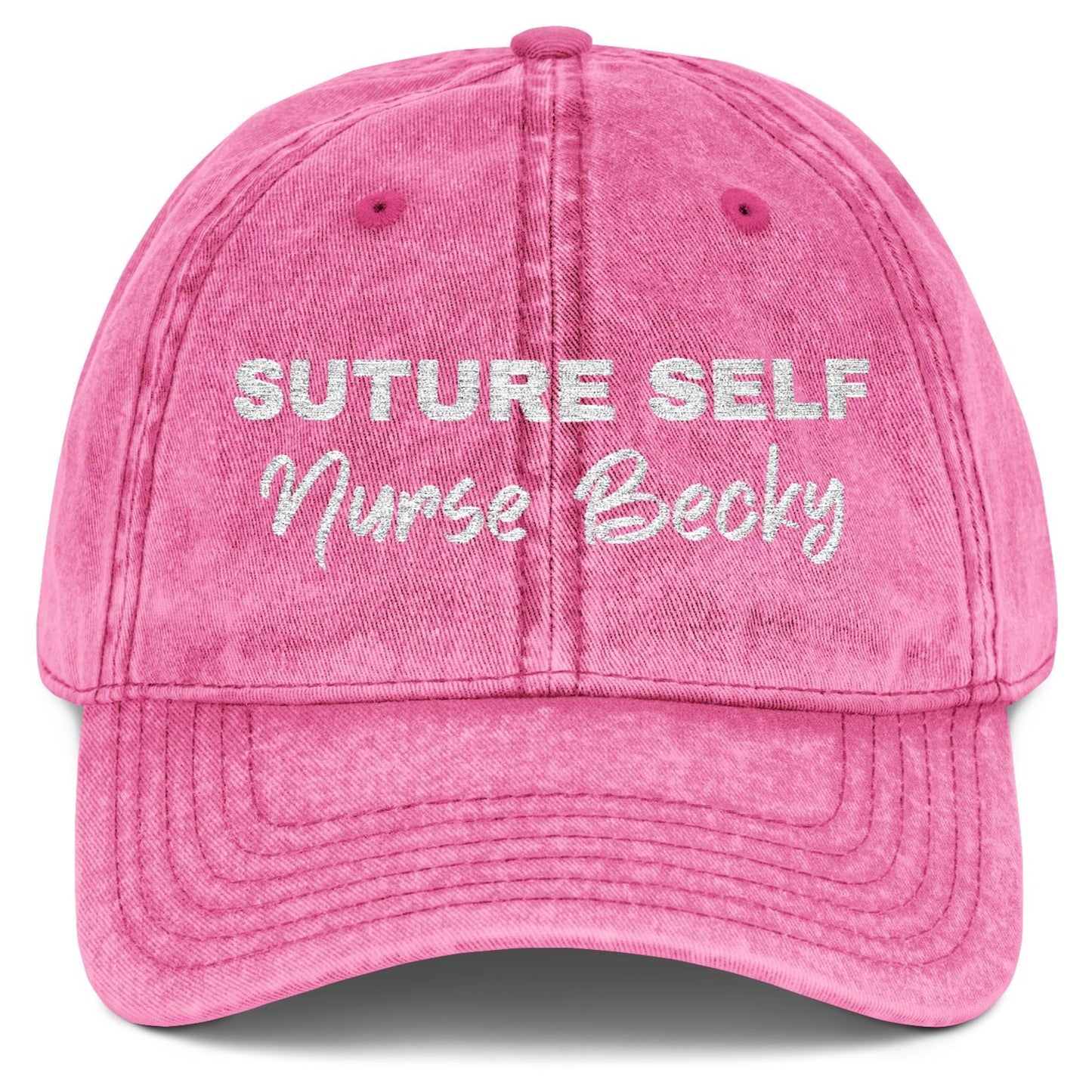 Customized Nurse Medical Staff Vintage Embroidered Cap