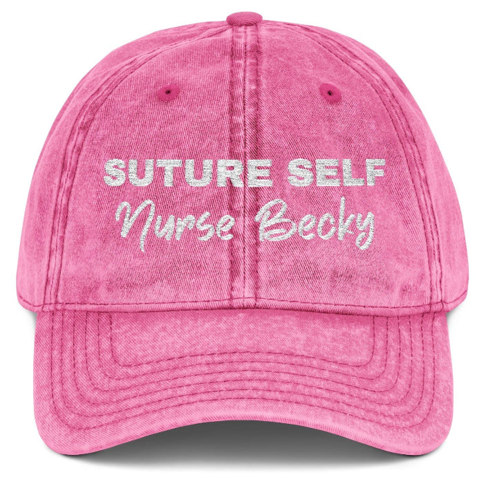 Customized Nurse Medical Staff Vintage Embroidered Cap