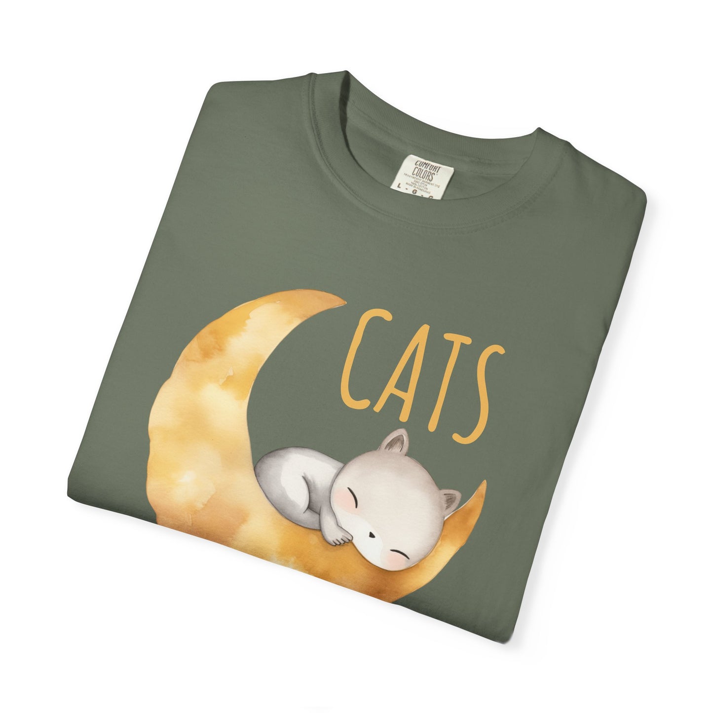 Cats. Because Humans Are Exhausting Comfort Colors T-Shirt