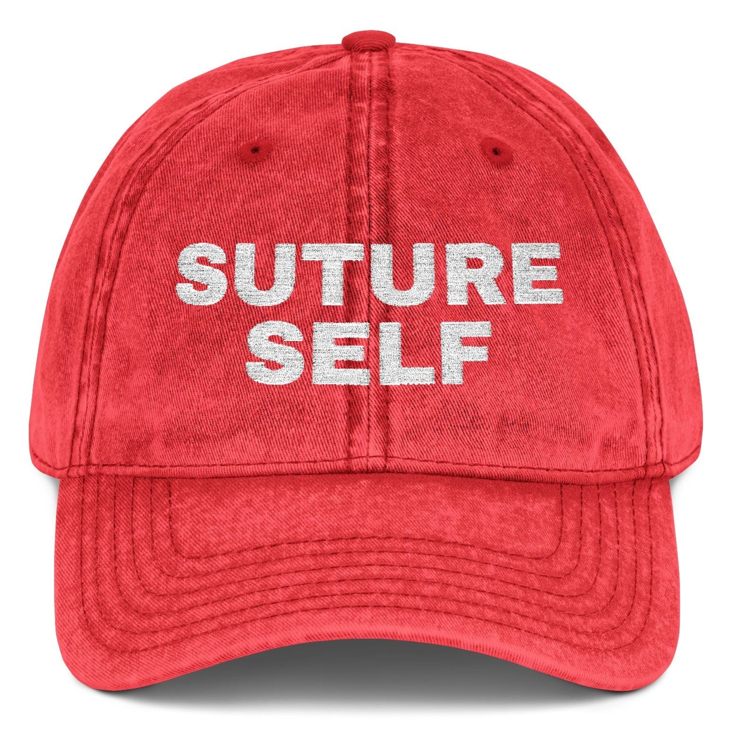 Suture Self Personalized Doctor ER Med Staff Vintage Embroidered Baseball Cap