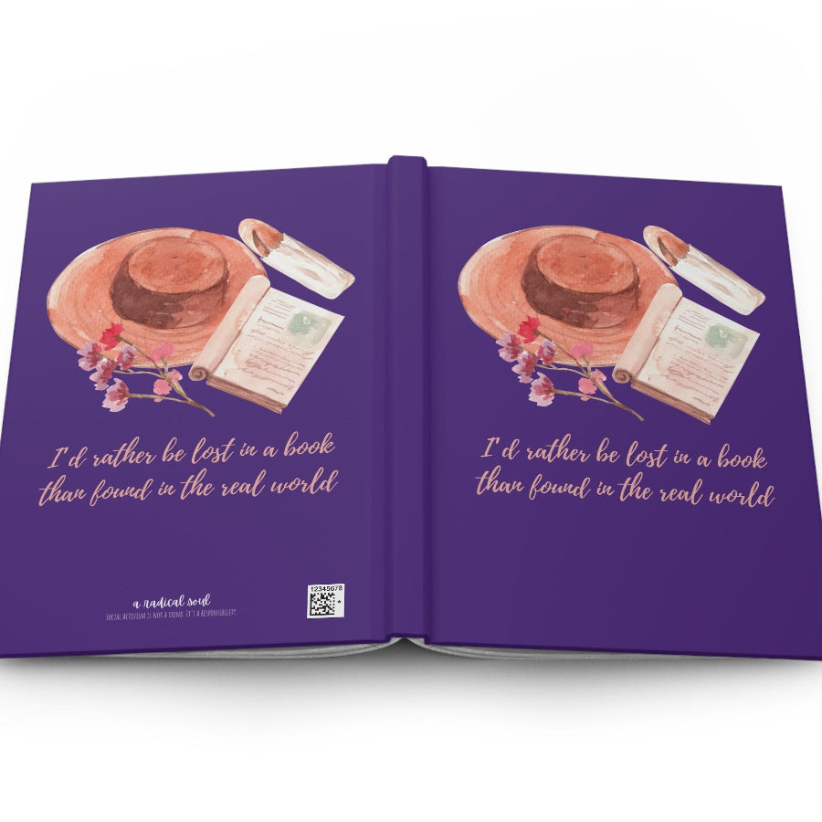 I'd Rather Be Lost in a Book Hat Literary Travel Notebook