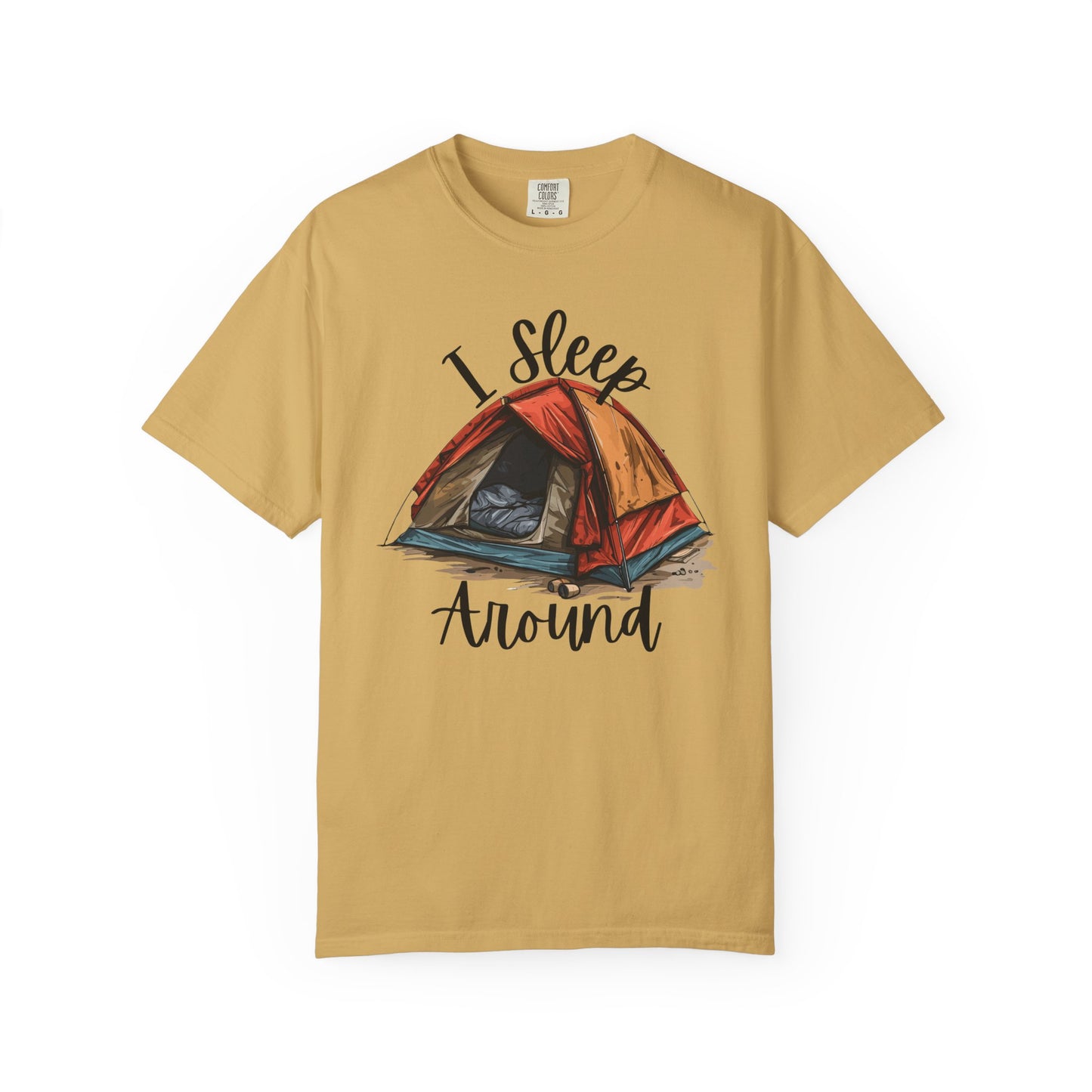 I Sleep Around Funny Camping T-Shirt