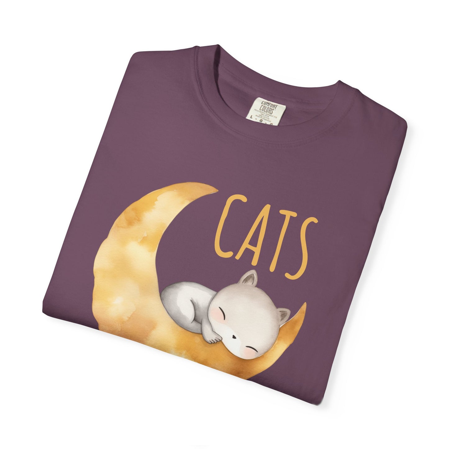 Cats. Because Humans Are Exhausting Comfort Colors T-Shirt