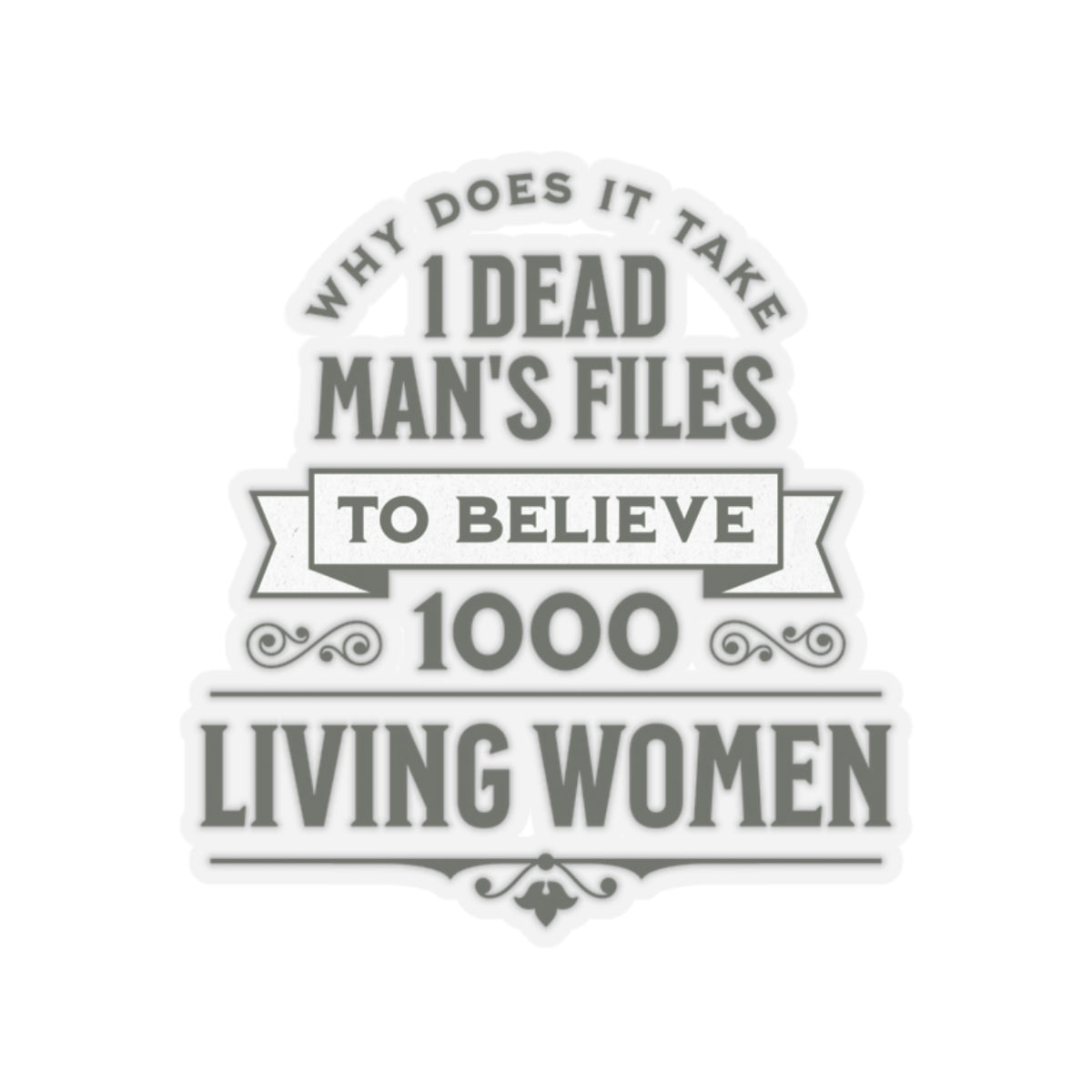 Believe Women Kiss-Cut Sticker Gift, Feminist Quote Decal, Anti Trump, SA Awareness Womens Rights Activist, Notebook Tumbler Political Favor