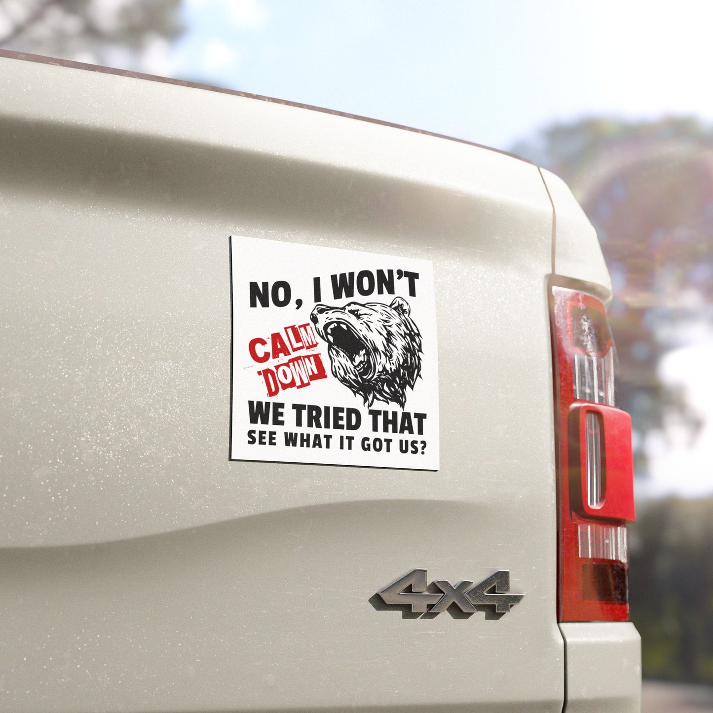 Political Car Magnet, Funny Anti Trump Magnetic Vinyl Decal, Iran War Activist Gift, Progressive Democrat Bumper Sticker, Anti Maga Leftist