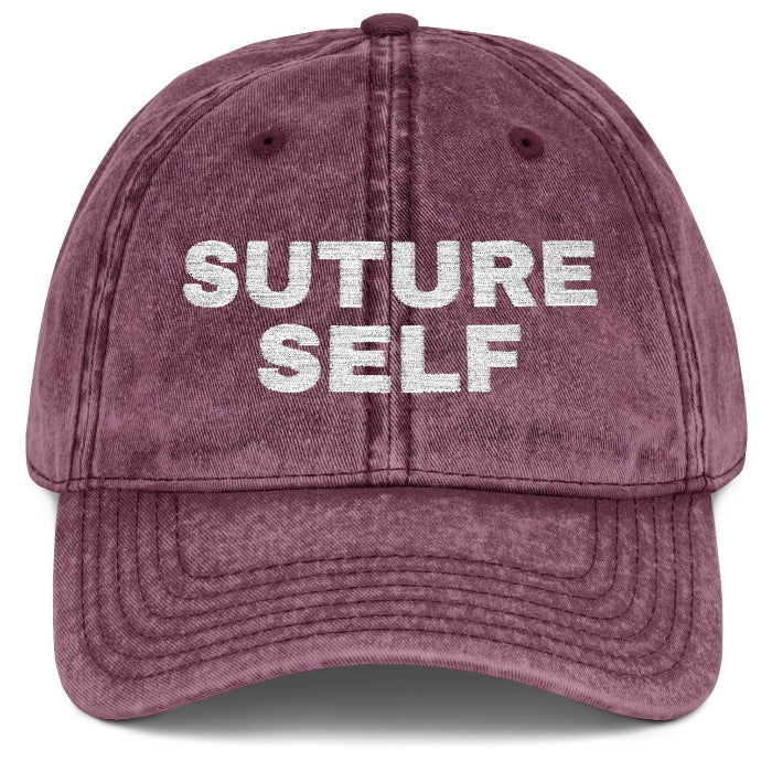 Suture Self Personalized Doctor ER Med Staff Vintage Embroidered Baseball Cap