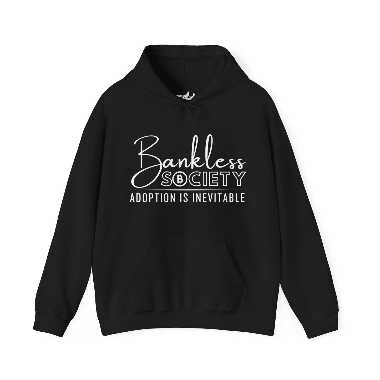 Bankless Society, Adoption is Inevitable Script Crypto Gildan Hooded Sweatshirt