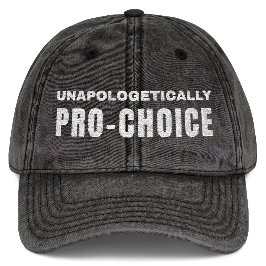 Unapologetically Pro-Choice Embroidered Vintage Cap