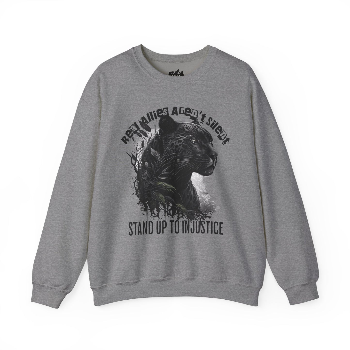 Real Allies Aren't Silent Panther Graphic Sweatshirt