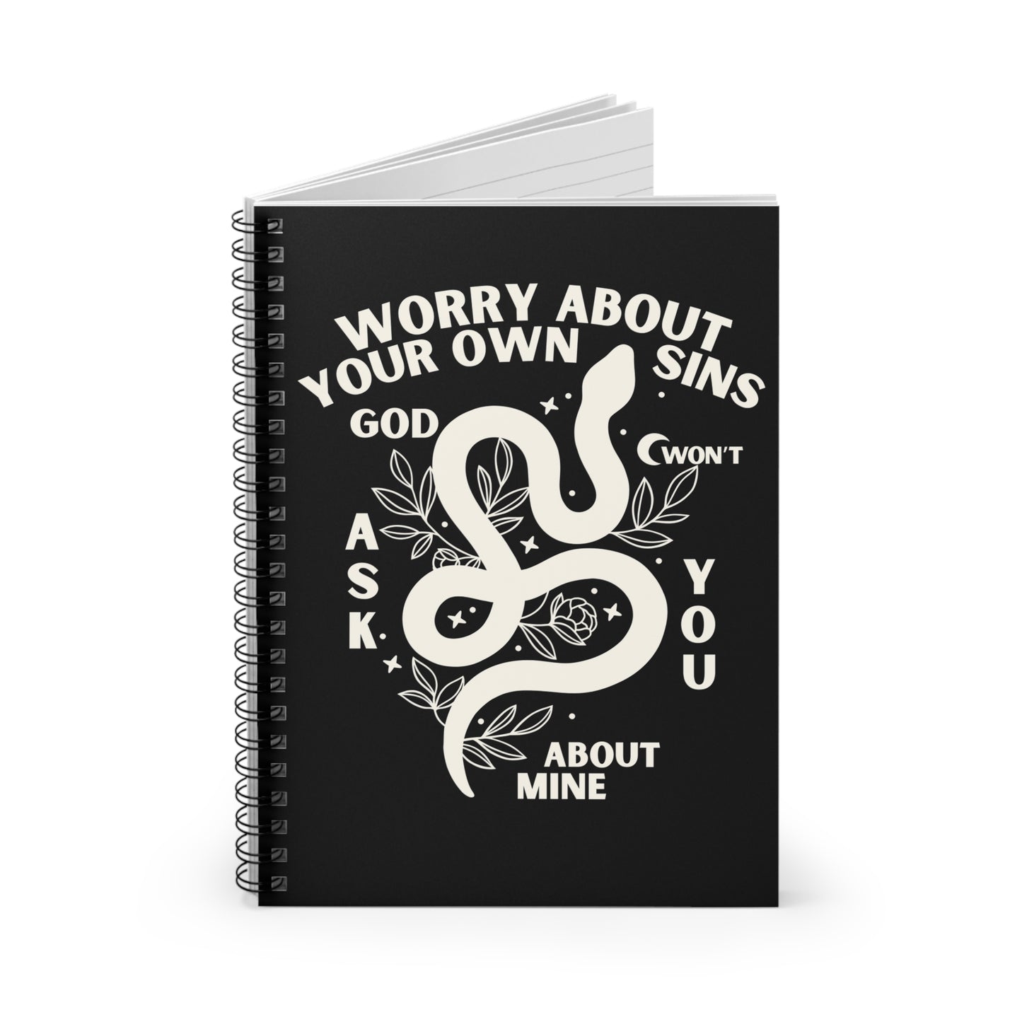 Worry About Your Own Sins Spiral Notebook
