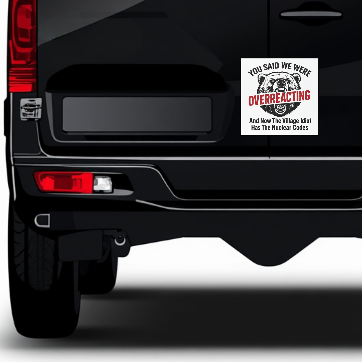 Anti Trump Political Humor Magnetic Bumper Sticker, Anti Maga Pro Democracy Car Decal, Trending Leftist Activist Waterproof Meme Art for Car