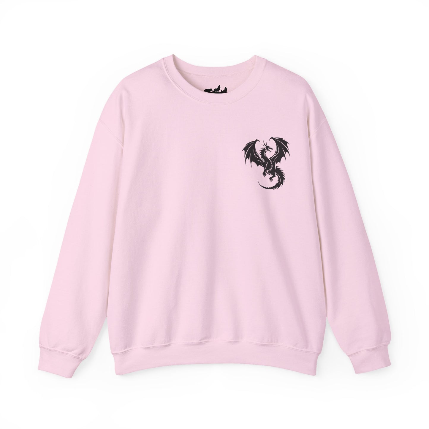Fantasy Readers Book Club Dragon Front & Back Print Sweatshirt