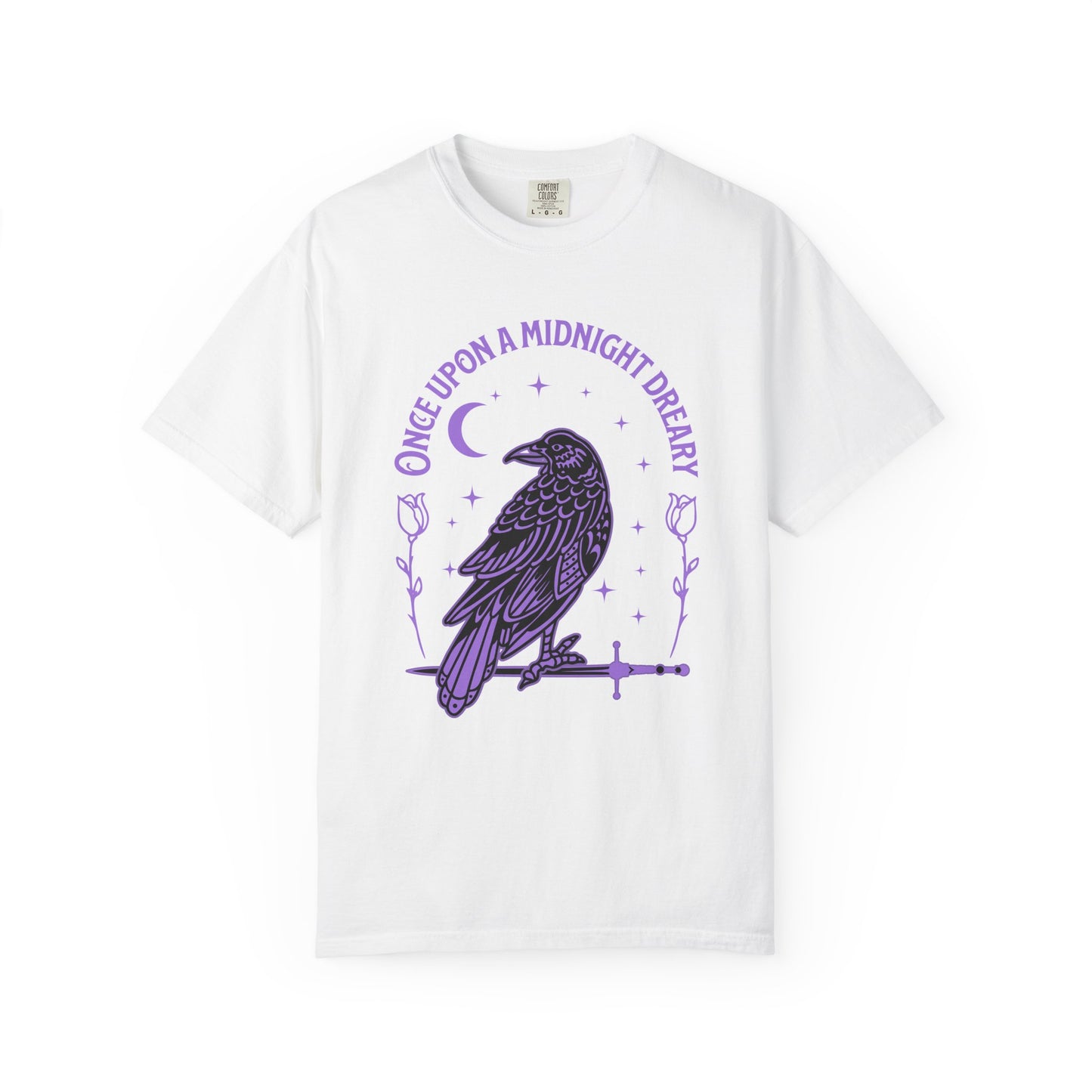 Edgar Allen Poe Raven Night T-Shirt — "Once Upon a Midnight Dreary" Gothic Poetry Tee