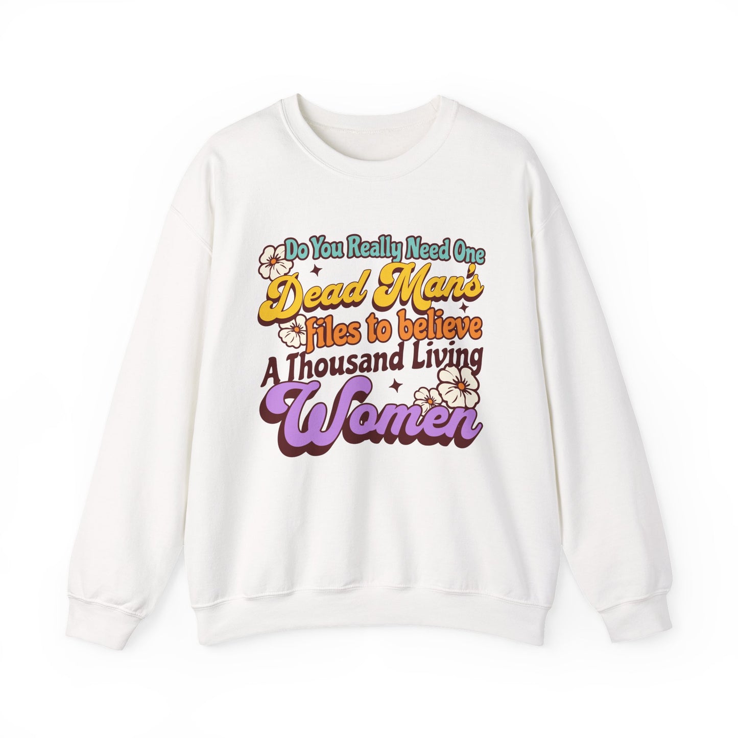 Political Sweatshirt Epstein Files Retro Feminist Graphic