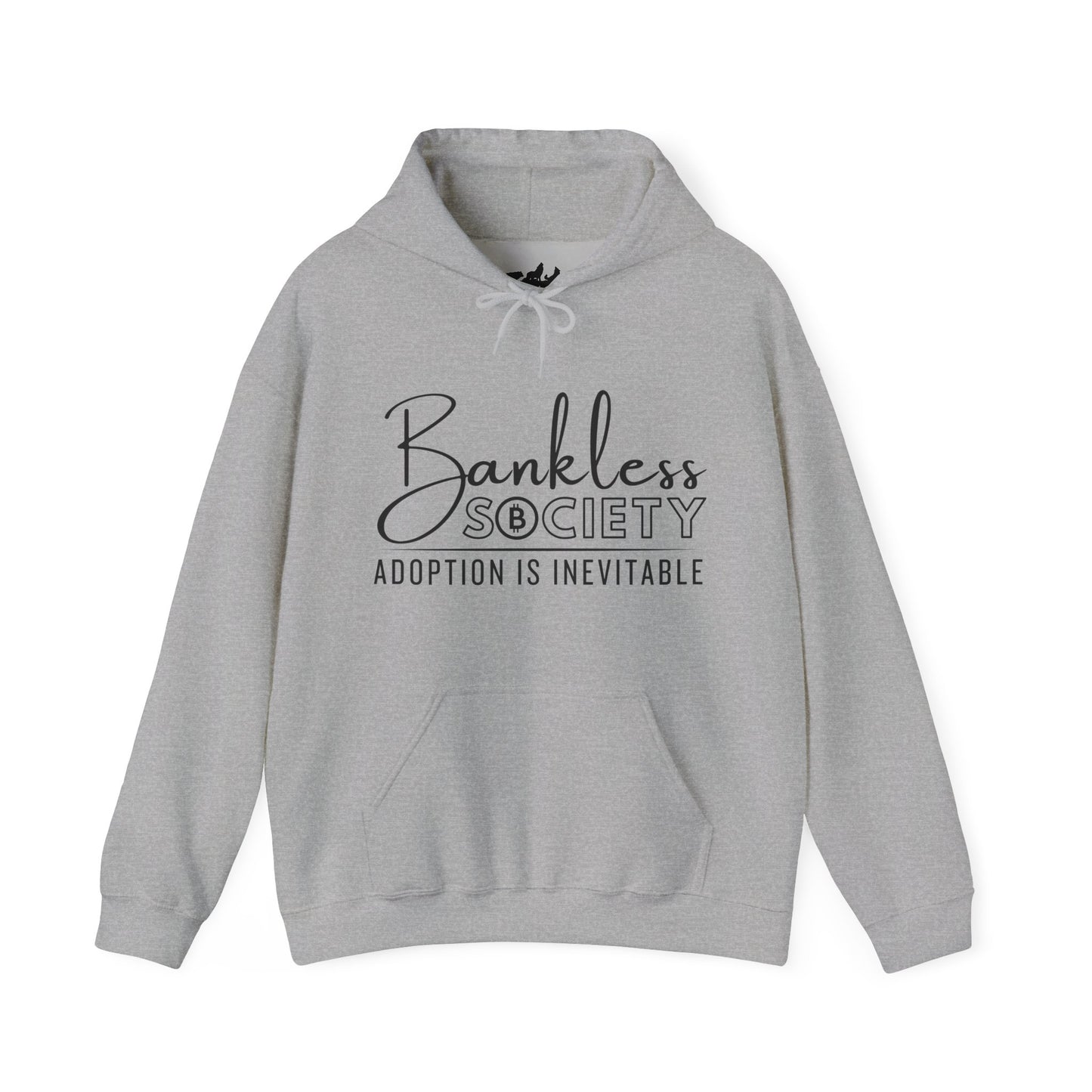 Bankless Society, Adoption is Inevitable Script Crypto Gildan Hooded Sweatshirt