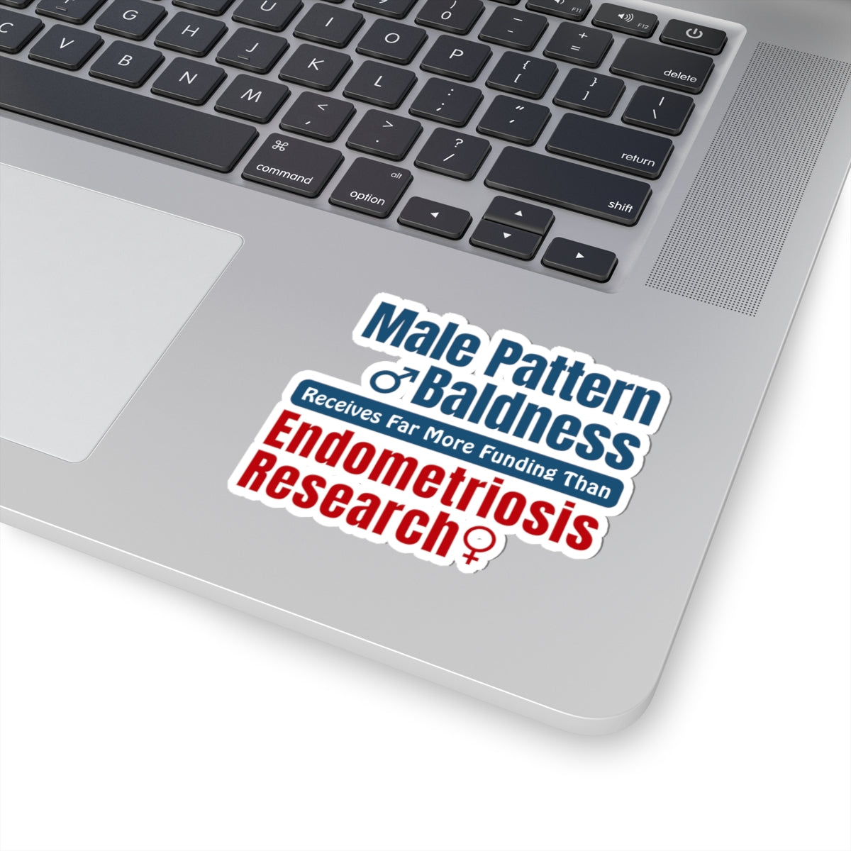 Feminist Protest Kiss-Cut Sticker, Women's Rights Political Satire Information, Baldness Endometriosis Research Decal, Hex The Patriarchy