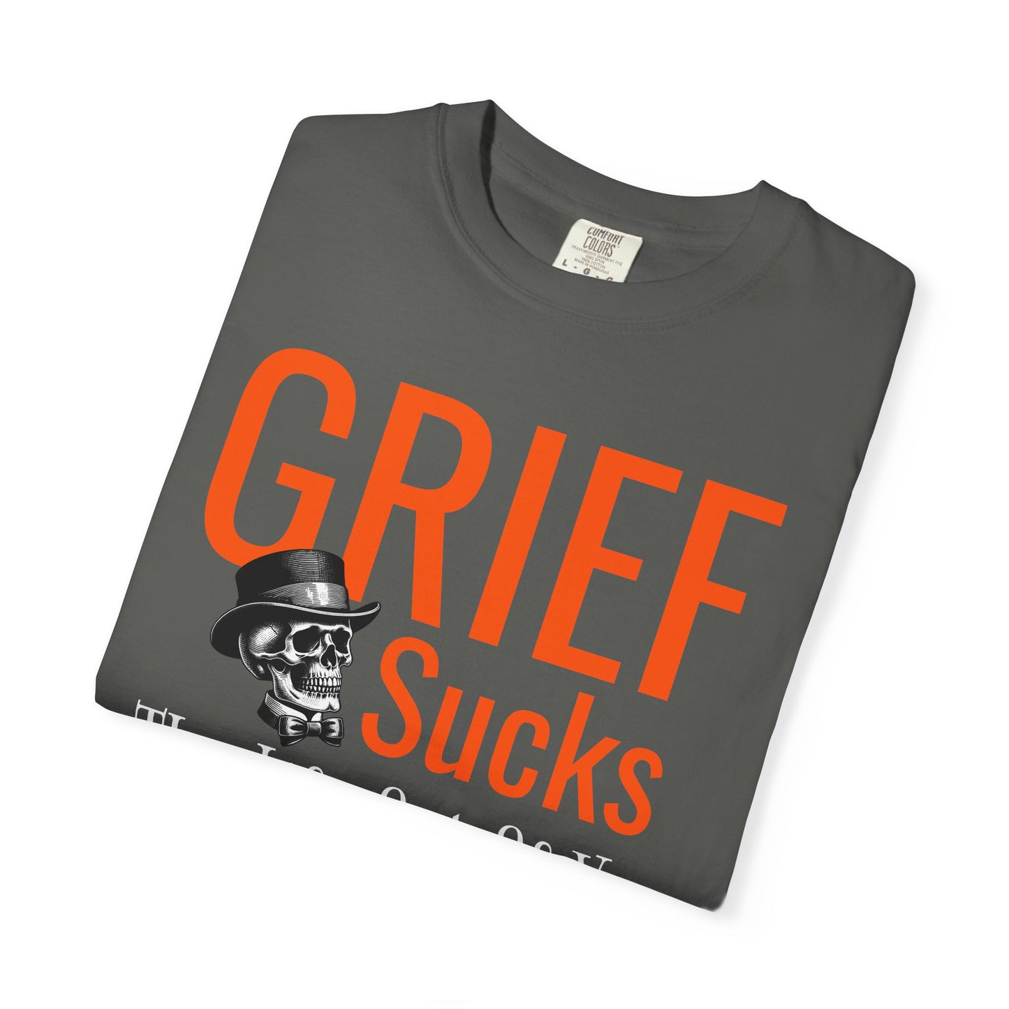 Grief Sucks Skull and Top Hat T-Shirt